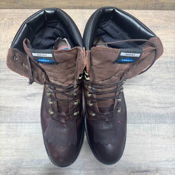 Ariat Hermosa XR 8" Brown Leather Steel Toe Work Boot Men's Size 13 - Picture 2 of 6